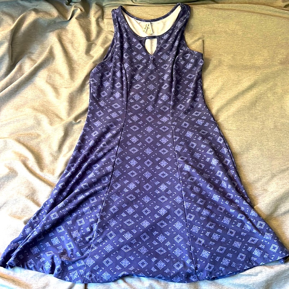 Blue/purple pattern dress